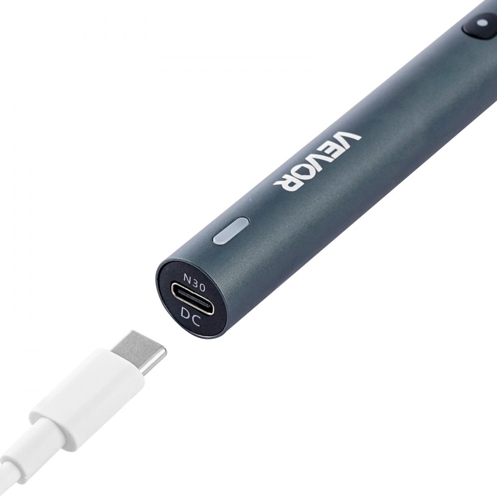 VEVOR Destornillador Eléctrico de Precisión, 48 Puntas Magnéticas, con Caja de Almacenamiento Magnética, Luz LED y Función de Carga Tipo C, a Reparar Celulares y Computadoras Portátiles, 260 RPM