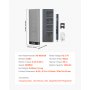 VEVOR Destornillador Eléctrico de Precisión, 48 Puntas Magnéticas, con Caja de Almacenamiento Magnética, Luz LED y Función de Carga Tipo C, a Reparar Celulares y Computadoras Portátiles, 260 RPM