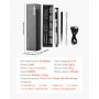 VEVOR Destornillador Eléctrico de Precisión, 52 Puntas Magnéticas, con Caja de Almacenamiento Magnética, Luz LED y Función de Carga Tipo C, a Reparar Celulares y Computadoras Portátiles, 165 RPM