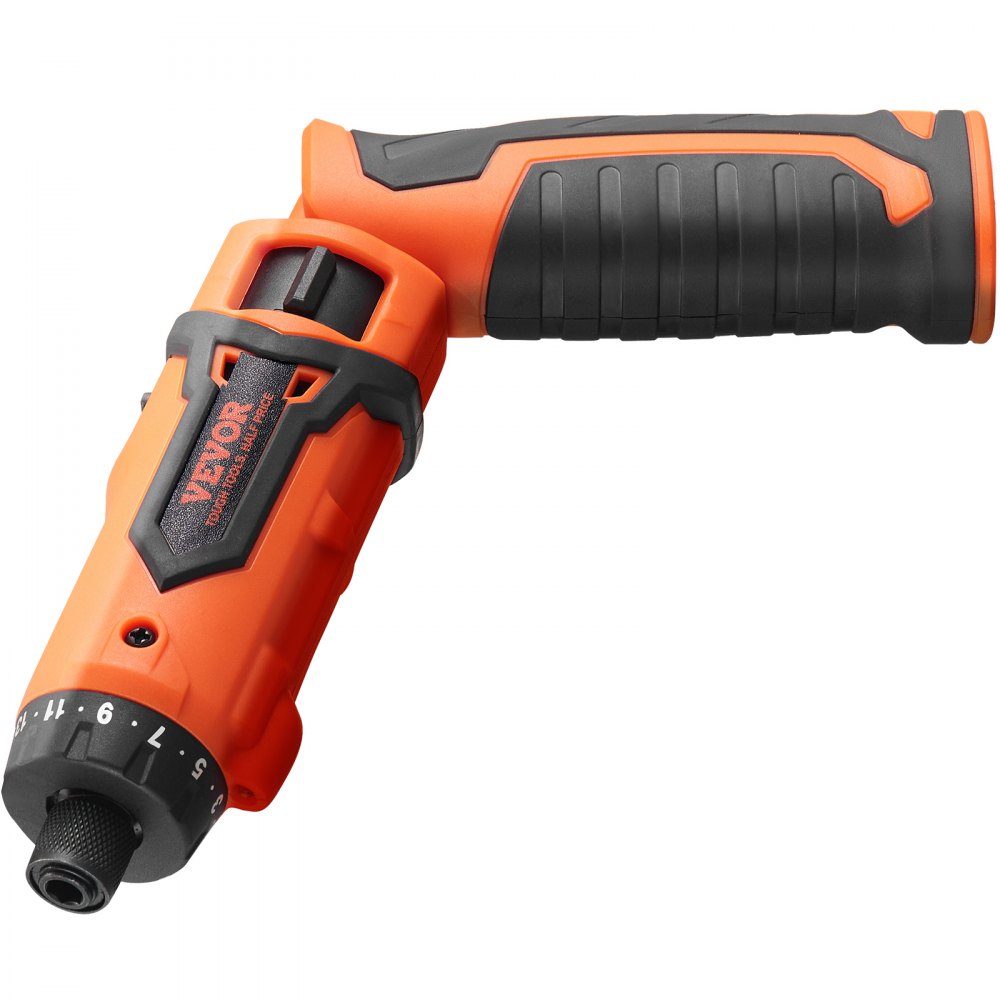 VEVOR Destornillador Eléctrico Inalámbrico 6,5 Nm Mini Destornillador Eléctrico con Batería de 2000 mAh 210 RPM Juego de Destornilladores Inalámbricos con 11 Puntas de 25 mm, Luz LED, Cable USB