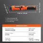 VEVOR Destornillador Eléctrico Inalámbrico 6,5 Nm Mini Destornillador Eléctrico con Batería de 2000 mAh 210 RPM Juego de Destornilladores Inalámbricos con 11 Puntas de 25 mm, Luz LED, Cable USB