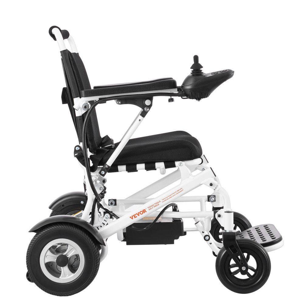 VEVOR Electric Wheelchair, Load Capacity 136 kg, Width 45 cm, Lightweight, Foldable, Motorized Electric Wheelchair, Range up to 20 km, All-Terrain Chair Made of Aluminum Alloy