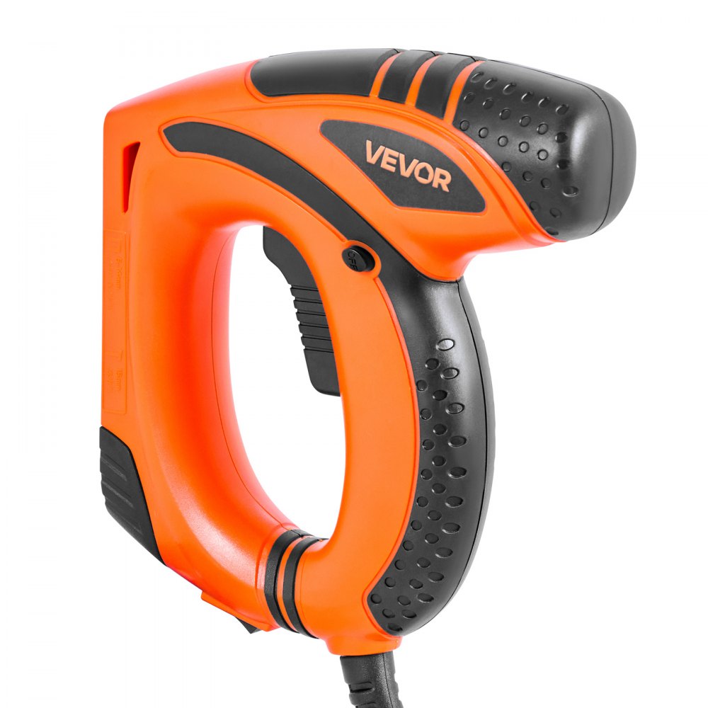 VEVOR Clavadora Eléctrica Pistola de Clavos Eléctrica Calibre 18 Longitud Máxima de 15 mm con 1000 Grapas y 1000 Clavos, Agarre de Goma Antideslizante, para Carpintería, Proyectos de Bricolaje