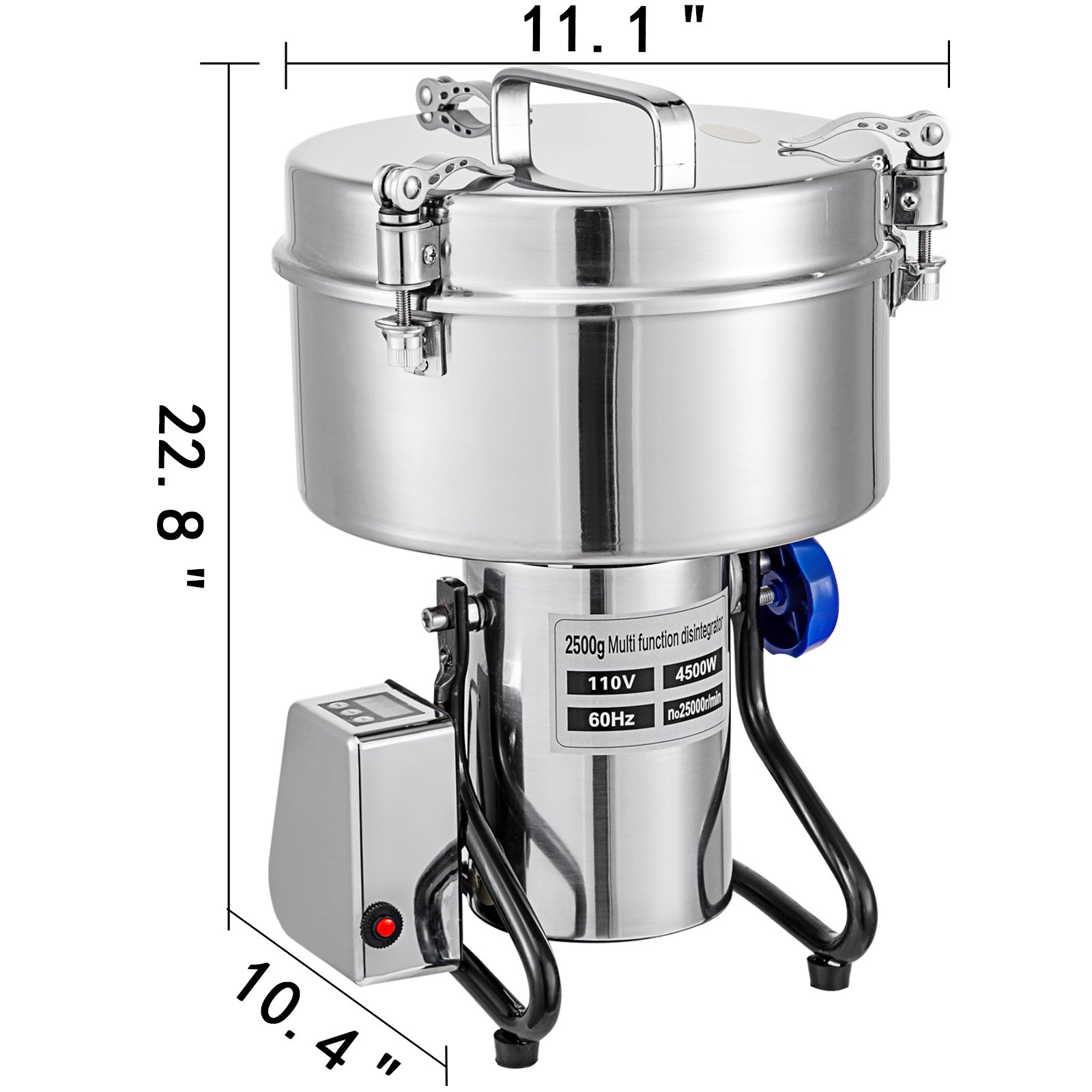 Vevor 2,5 Kg 25000 R/min Molinillo Eléctrico Máquina Para Moler Granos Cereales