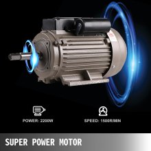 VEVOR Molino Maíz Eléctrico Rectificadora Comercial para Grano 2,2 kW Molinillo de Grano Eléctrico Rectificadora de Polvo Máquina de Polvo de Acero