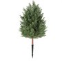 VEVOR Artificial Topiary Cedar Bush 914 mm Set of 2 Greenery Fake Shrubs, PE Faux Trees with Ground Spikes, Indoor & Outdoor Green Plant for Front Door, Entryway, Porch, Balcony, Patio, Garden