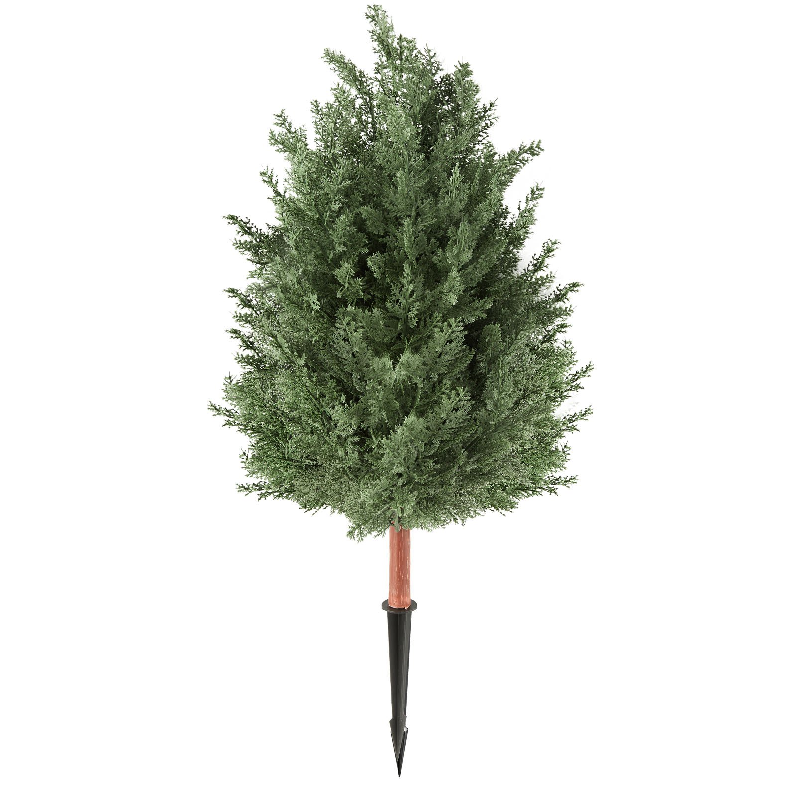 VEVOR Árboles Artificiales Exterior 91 cm, 2 Árboles Topiarios Artificiales para Macetas, Entradas, Caminos, con Hojas de PE, Estacas Integradas y Follaje de Cedro para Decoración Exterior Todo el Año