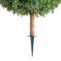 VEVOR Artificial Topiary Boxwood Trees with Ground Spike, 2 Set 686mm Faux Shrubs & Bushes Potted Plants, Fake Silk Tree Look Real for Decor Front Porch Outdoor Indoor Patio Garden Balcony Backyard