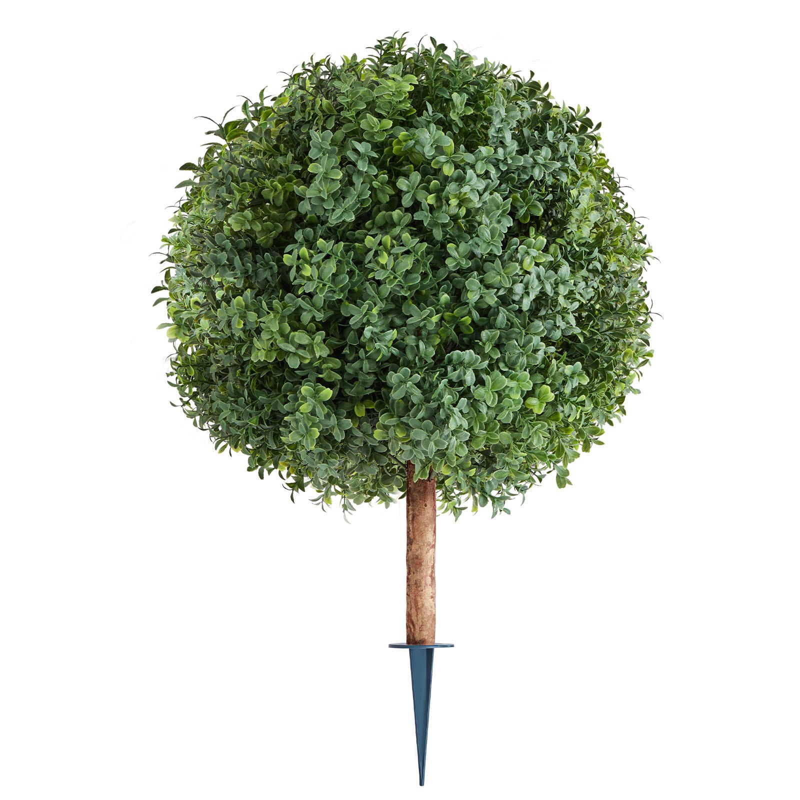 VEVOR Topiario Artificial de Boj con Estaca, Planta Decorativa, para Porche, Exterior e Interior, Patio, Jardín, Balcón y Patio Trasero, Resistente a la Intemperie, 400 x 400 x 686 mm, 2 uds,