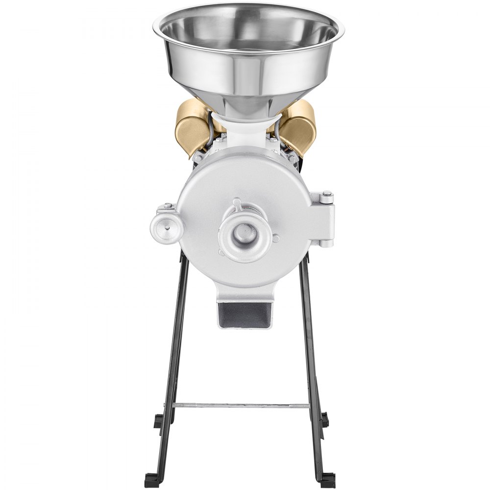 VEVOR Molinillo de Grano Eléctrico 3000 W Molinillo de Especias Comercial Molino de Harina Húmedo y Seco Espesor Ajustable Acero Inoxidable para Moler Cereales, Especias, Hierbas, Pimientos