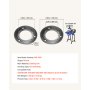 VEVOR Hojas de Molienda para Molino de Granos Eléctrico, Discos de Molinillo de Grano de Hierro Fundid en Seco, Placas de Molienda Compatibles con Molinillo de Maíz VEVOR GM-001, GM-002 y GM-003
