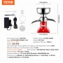 VEVOR Separador de Leche Eléctrico Separador Centrífugo 30 W, Separador Centrífugo de Leche 100 L/H Separador de crema de leche, 10500 RPM Centrífuga de leche multifuncional de Acero inoxidable 304