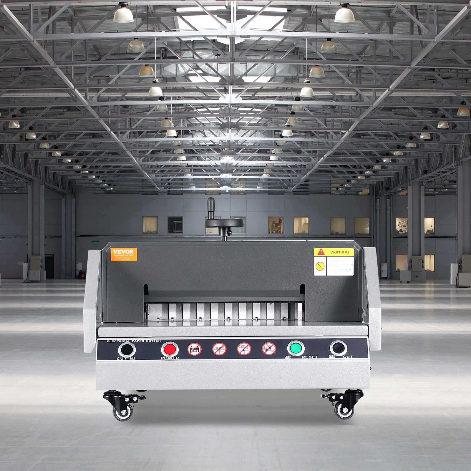 VEVOR Cortadora de Papel Eléctrica, Ancho de Corte de 330,2 mm y Profundidad de Corte de 40 mm Cortadora de Papel de Escritorio con Control por Botones para Hogares, Oficinas, Escuelas e Imprentas