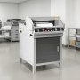 VEVOR Cortadora de Papel Eléctrica, de Alto Rendimiento y Eficiente, con Ancho de Corte 45 cm y Grosor de Corte 4 cm, Incluye Función Infrarroja, Cuchilla de Repuesto y 500 W, 650 x 770 x 1010 mm