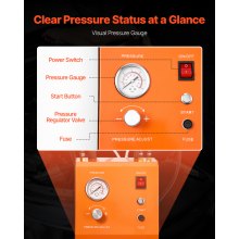 VEVOR Kit de Adaptador de Líquido de Frenos Eléctrico 220 V con Manómetro