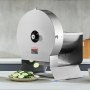 VEVOR Cortadora de Jamón Eléctrica Espesor Ajustable de 0-12mm Cortadora de Frutas Vegetales Convertible a Manual Máquina Rebanadora de Alimentos de Acero Inoxidable Puerto de Alimentación Grande