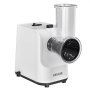 VEVOR Rallador de Queso Eléctrico 5 en 1, ABS, Cortador de Ensaladas de 200 W, con 5 Accesorios, Cuchillas de Acero Inoxidable para Verduras y Queso, Corte Rápido, 240 x 125 x 270 mm, Blanco