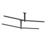 VEVOR Estante de Techo para 2 Kayaks, Capacidad de Carga hasta 113,4 kg, Altura Ajustable, Montaje en Techo Superior de Garaje, Colgador de Almacenamiento para Tabla de Surf Canoa Remo SUP Escaleras