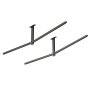 VEVOR Estante de Techo para 2 Kayaks, Capacidad de Carga hasta 113,4 kg, Altura Ajustable, Montaje en Techo Superior de Garaje, Colgador de Almacenamiento para Tabla de Surf Canoa Remo SUP Escaleras