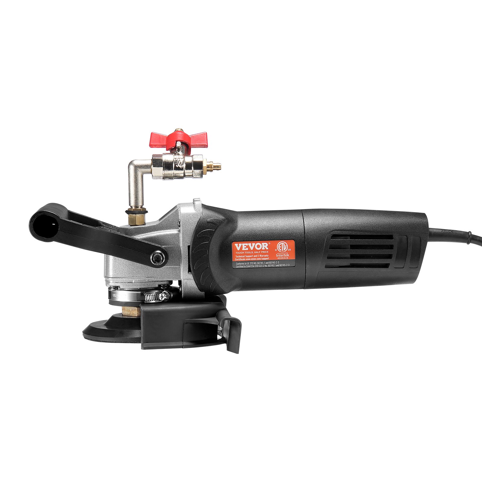 Pulidora húmeda VEVOR de 800 W, amoladora de hormigón de 4" con 6 velocidades variables y 7 kits de pulido, máquina amoladora húmeda para mármol, granito, piedra, roca, baldosas, equipada con un interruptor GFCI (1000-4000 RPM)