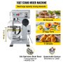 VEVOR Mezclador de Alimentos 14,25 L Batidora Amasadora 500 W Robot de Cocina Mezcladora Amasadora 58 kg Velocidades Robot de Cocina Amasadora Automática Multifuncional Robot de Cocina Amasadora
