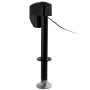 VEVOR Gato Eléctrico para Remolque con Conector de 2 Vías, Control Remoto, Manivela Manual y Cubierta Resistente a la Intemperie, Capacidad de Carga de 2267kg Elevación de 255 - 860 mm para Remolques