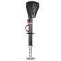 VEVOR Gato Eléctrico para Remolque con Conector de 2 Vías, Manivela Manual y Cubierta Resistente a la Intemperie, Carga de 2267 kg Elevación de 255 - 860 mm, para Remolques, Autocaravanas, Negro