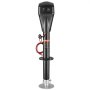 VEVOR Gato Eléctrico para Remolque con Conector de 2 Vías, Manivela Manual y Cubierta Resistente a la Intemperie, Carga de 2267 kg Elevación de 255 - 860 mm, para Remolques, Autocaravanas, Negro