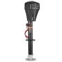 VEVOR Gato Eléctrico para Remolque con Conector de 2 Vías, Manivela Manual y Cubierta Resistente a la Intemperie, Carga de 2267 kg Elevación de 255 - 860 mm, para Remolques, Autocaravanas, Negro