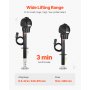 VEVOR Gato Eléctrico para Remolque con Conector de 7 Pines Carga de 1588 kg