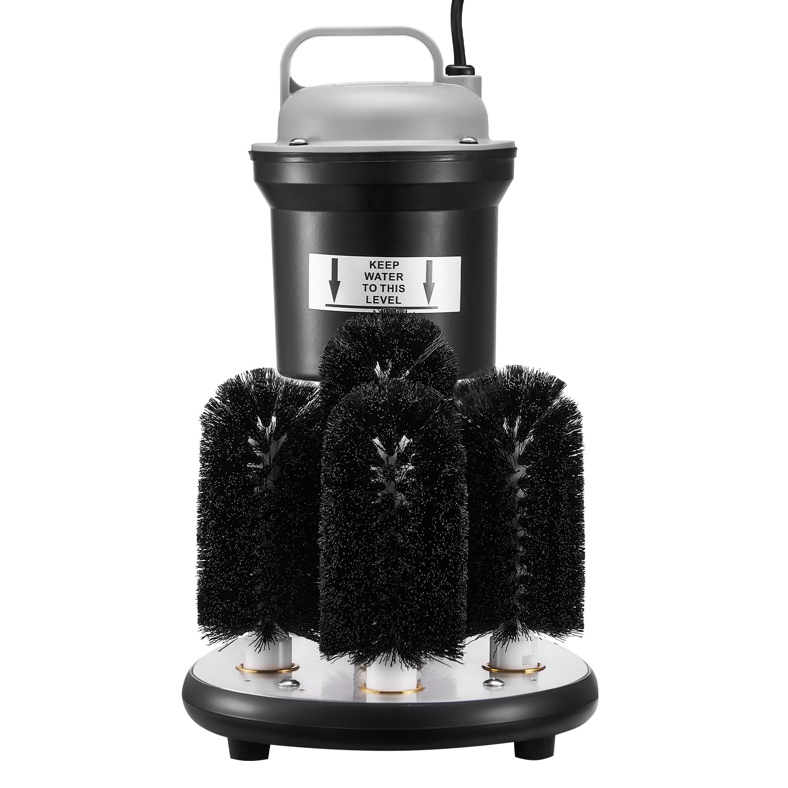 VEVOR Electric Glass Washer and Glass Cleaner with 5 Brushes for Bars, 1200 Cups/Hour Wine Glass Cleaning Machine, Glass Washer for Champagne Glasses, Beer Steins, and Mugs, Perfect for Bars and Cafes