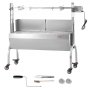 VEVOR Lamb Grill, Suckling Pig Grill, Spit Roast Grill, 90 kg Rollable BBQ Charcoal Spit Grill for Pork, Lamb, Goat, 52W Electric Motor, Stainless Steel Rotisserie Roaster with Windshield