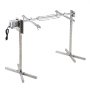 VEVOR Parrilla de Cordero 60 kg Parrilla de Barbacoa para Cerdo, Cordero, Cabra, Motor eléctrico de 52 W Asador Comercial de Acero Inoxidable con Escudo térmico, Longitud de asador de 116 cm