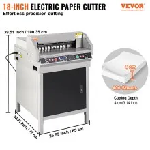VEVOR Cortadora de Papel Eléctrica Redondeadora de Esquinas Eléctrica 450 mm