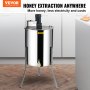 Extractor eléctrico de miel VEVOR equipo de apicultura 4/8 marcos de acero inoxidable