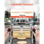 VEVOR Máquina Automática para Tortillas 710 x 490 x 450 mm Máx. 24 Piezas/min