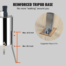 VEVOR Extractor de Miel Eléctrico Centrífuga Apícola 2/4 Marcos Acero Inoxidable