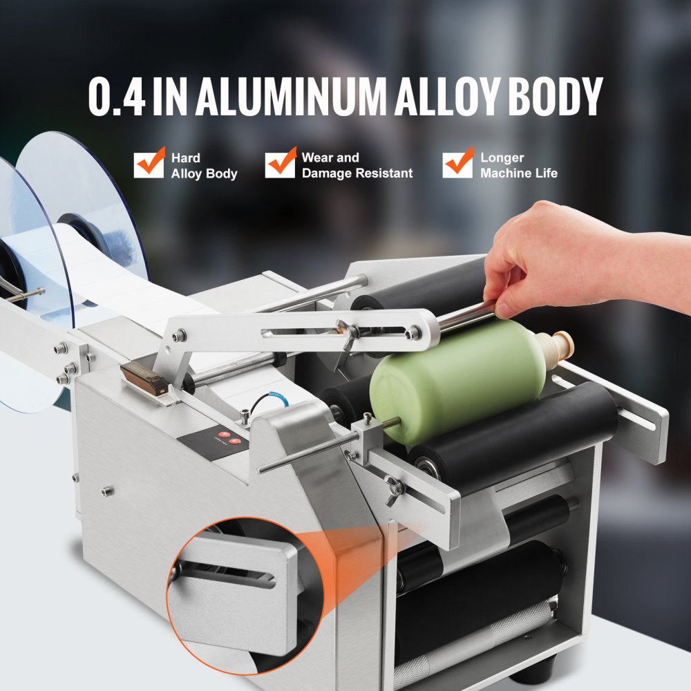 VEVOR Máquina etiquetadora semiautomática Máquina etiquetadora de 20 a 50 etiquetas por minuto, anchos de etiquetas de 13 a 150 mm, longitudes de etiquetas de 25 a 300 mm Etiquetas de precios