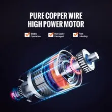VEVOR Máquina etiquetadora semiautomática Máquina etiquetadora de 20 a 50 etiquetas por minuto, anchos de etiquetas de 13 a 150 mm, longitudes de etiquetas de 25 a 300 mm Etiquetas de precios
