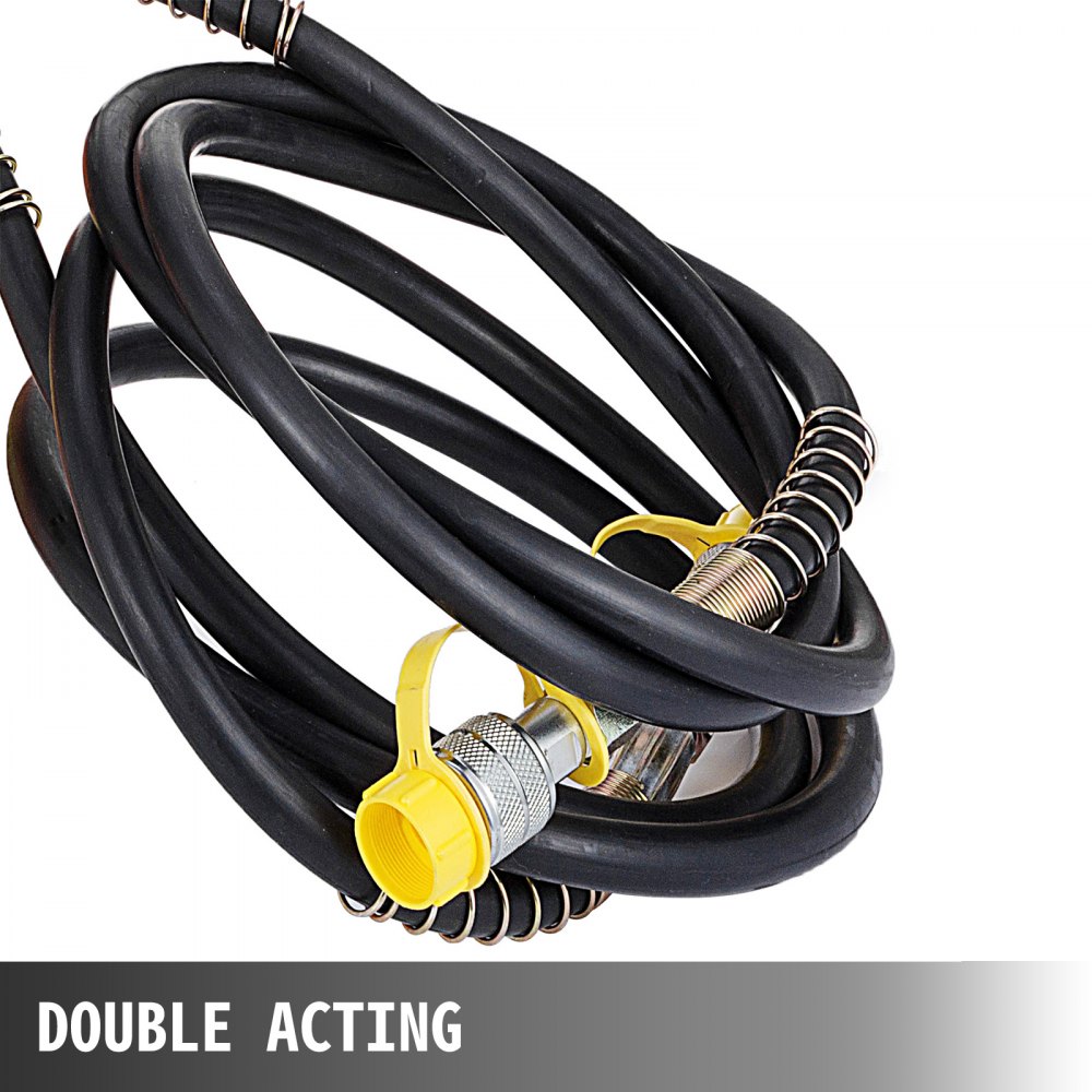 VEVOR Bomba Hidráulica Eléctrica, Bomba Hidráulica Accionamiento Eléctrico, Bomba Hidráulica Eléctrica de Doble Efecto con Interruptor Pedal de Válvula Solenoide Doble Acción 750 W 220 V 7 L