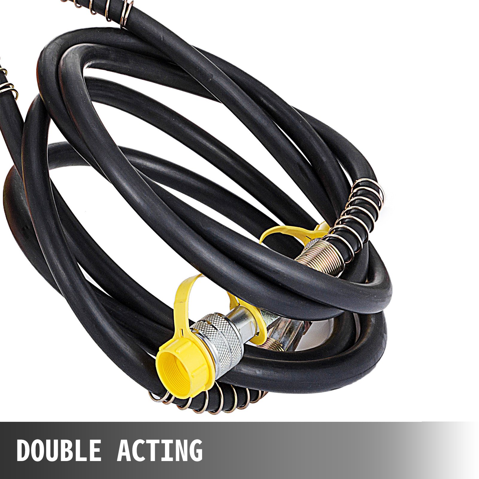 VEVOR Bomba Hidráulica Eléctrica, Bomba Hidráulica Accionamiento Eléctrico, Bomba Hidráulica Eléctrica de Doble Efecto con Interruptor Pedal de Válvula Solenoide Doble Acción 750 W 220 V 7 L