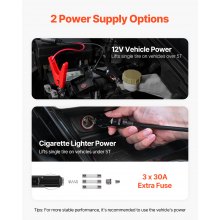 VEVOR Gato Eléctrico para Coche de 15 Toneladas con Luz LED 410 x 130 x 205 mm