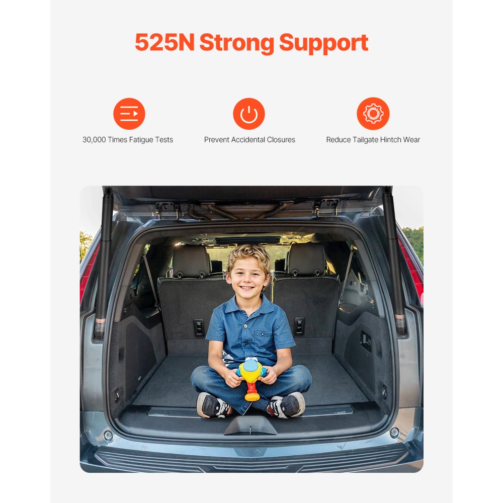 VEVOR 2 x Tailgate Lift Support Rear Left & Right, Compatible with Cadillac Escalade/Escalade ESV 2015-2020, Electric Support Bar, Replaces OE Number 84306929 23226162