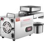 VEVOR Prensa de aceite eléctrica máquina de extracción de aceite de acero inoxidable 850W temperatura ajustable 0-300°C expulsor de aceite de prensa para exprimir cacahuetes, semillas de sésamo