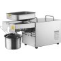 VEVOR Prensa de aceite eléctrica máquina de extracción de aceite de acero inoxidable 850W temperatura ajustable 0-300°C expulsor de aceite de prensa para exprimir cacahuetes, semillas de sésamo