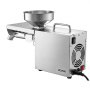 VEVOR Prensa de Aceite Eléctrica 700 W, Máquina de Prensado de Aceite 3,75 kg/h, Prensado en Caliente a 230 °C, Extractor de Acero Inoxidable, Uso Doméstico y Comercial, para Cacahuetes, Soja