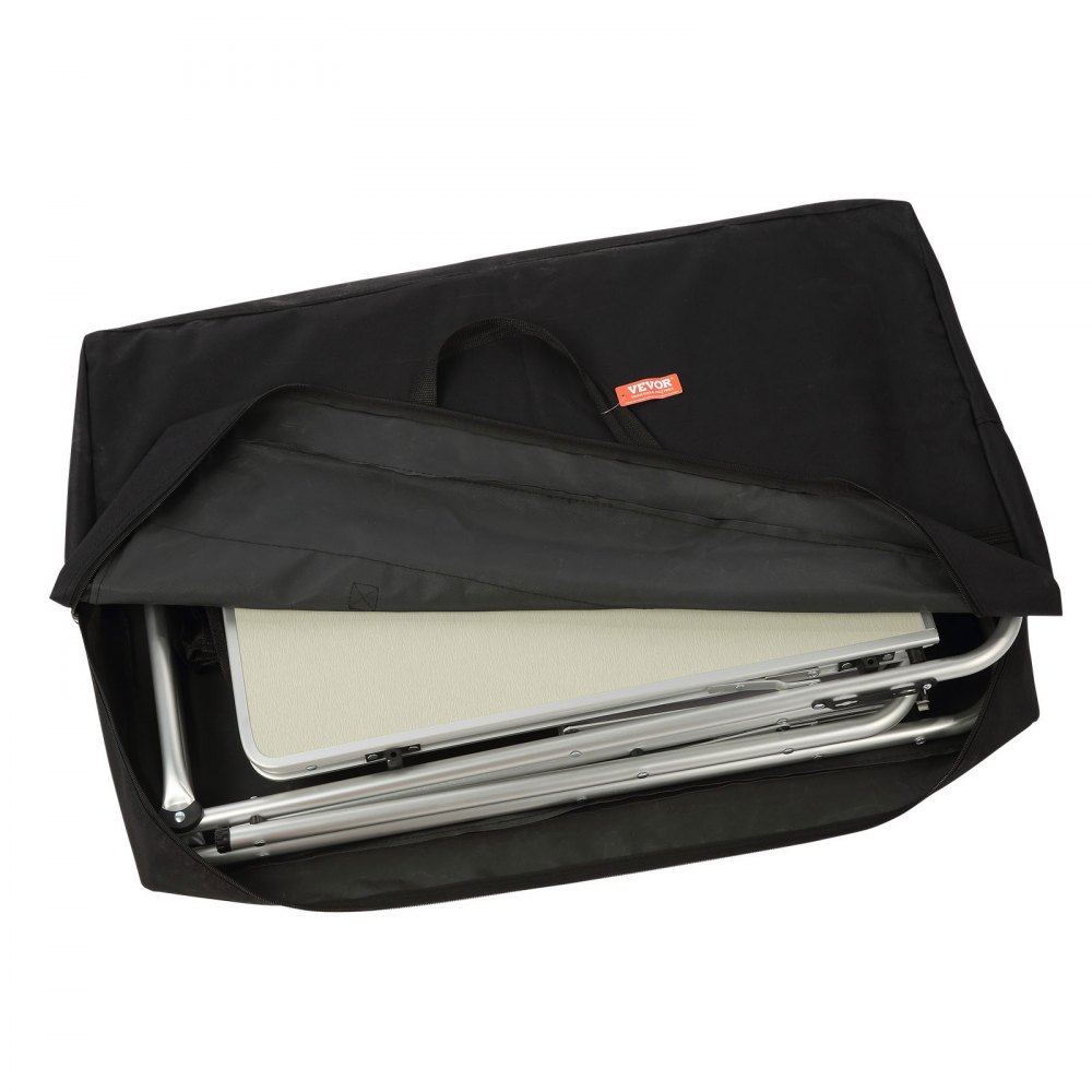 VEVOR Mesa de Cocina para Camping Plegable para Exteriores con Bolsa de Transporte, Estación de Cocina de Aluminio, 1 Armario y Parabrisas Desmontable, Montaje Rápido para Pícnics, Barbacoas, Negro