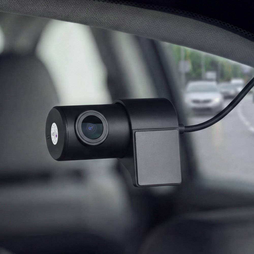 VEVOR Cámara de Salpicadero para Coche con Ventosa, Dashcam Frontal y Trasera 4K+1080P, con Tarjeta de 64 GB, GPS Integrado, Sensor G, Ángulo de Visión Frontal 129° y Trasero 125°, Grabación en Bucle