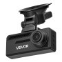 VEVOR Cámara de Salpicadero para Coche con Ventosa, Dashcam Frontal y Trasera 4K+1080P, con Tarjeta de 64 GB, GPS Integrado, Sensor G, Ángulo de Visión Frontal 129° y Trasero 125°, Grabación en Bucle