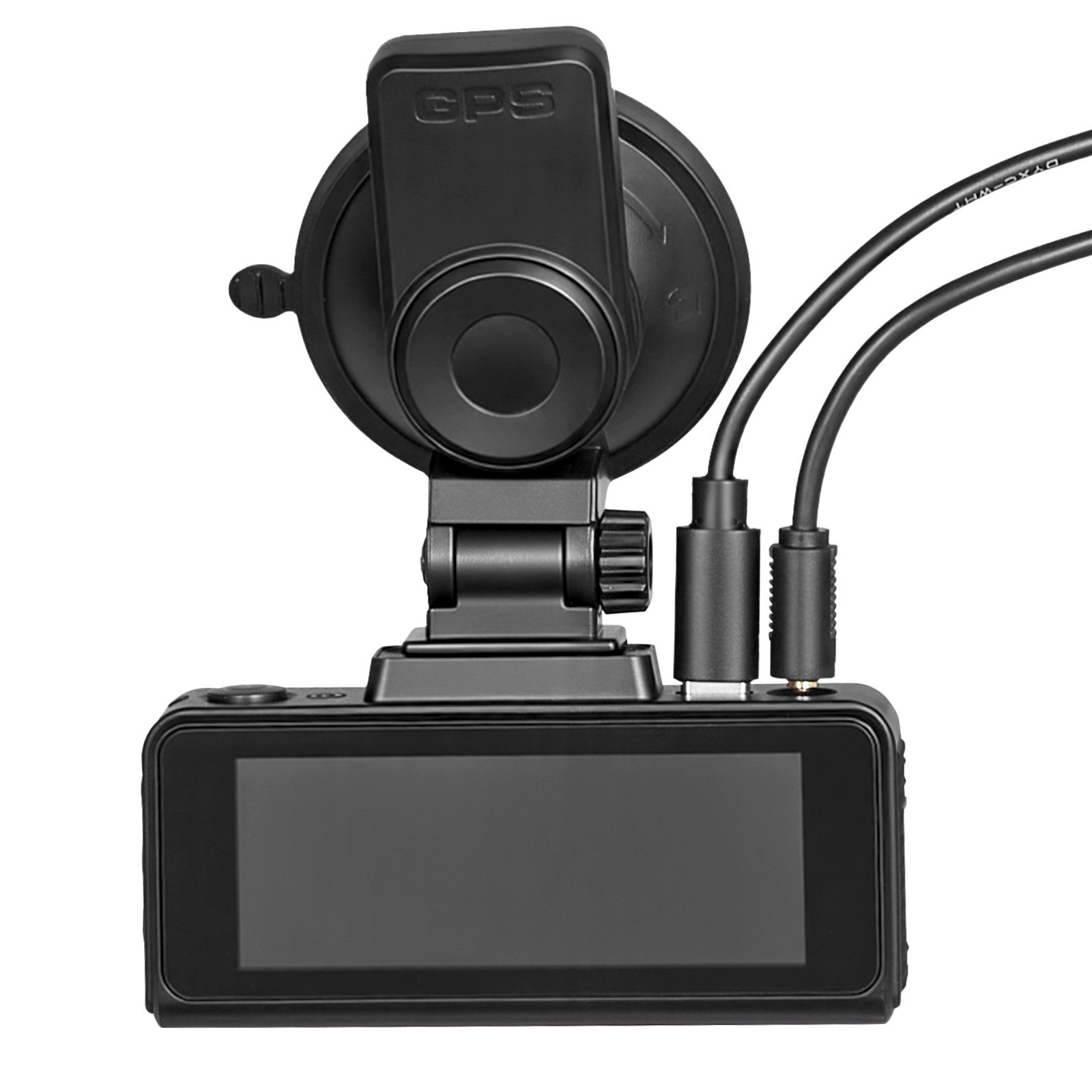 VEVOR Cámara de Salpicadero para Coche con Ventosa, Dashcam Frontal y Trasera 4K+1080P, con Tarjeta de 64 GB, GPS Integrado, Sensor G, Ángulo de Visión Frontal 129° y Trasero 125°, Grabación en Bucle